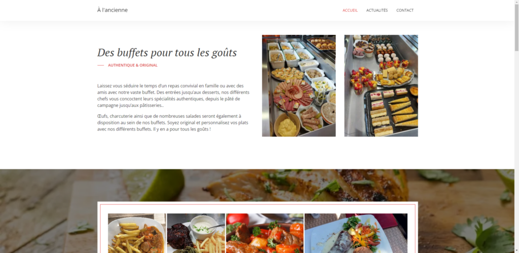 Site Restaurant à l'Ancienne